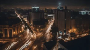 Blog de Marketing y Publicidad Local 6 Vista aerea de una ciudad con vida y movimiento. Representa el ritmo local que Drums da y tu negocio necesita