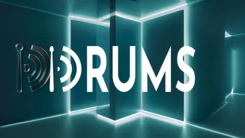 Fondo tecnológico con el logo de Drums Agency. Marketing digital y publicidad tradicional con ritmo y exclusividad